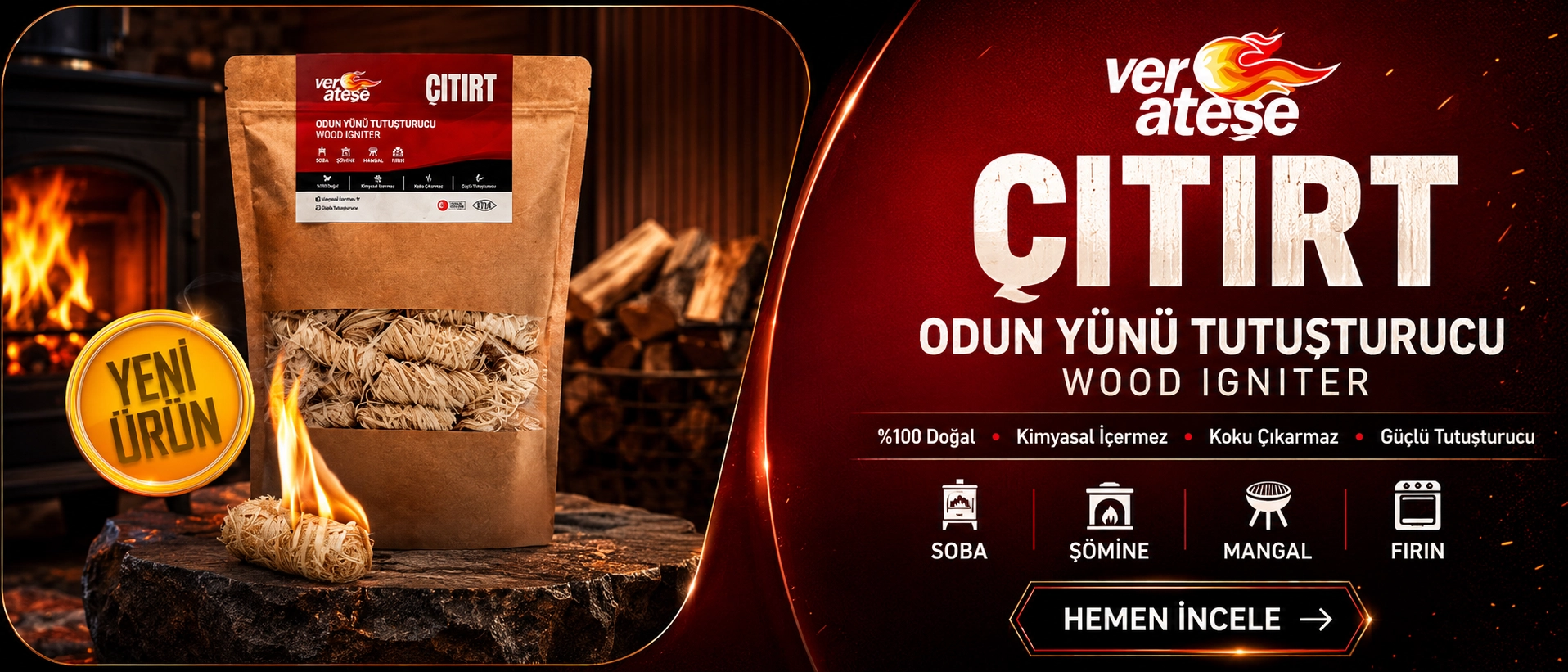 Elazığ Kuzine Şömine Döküm Soba